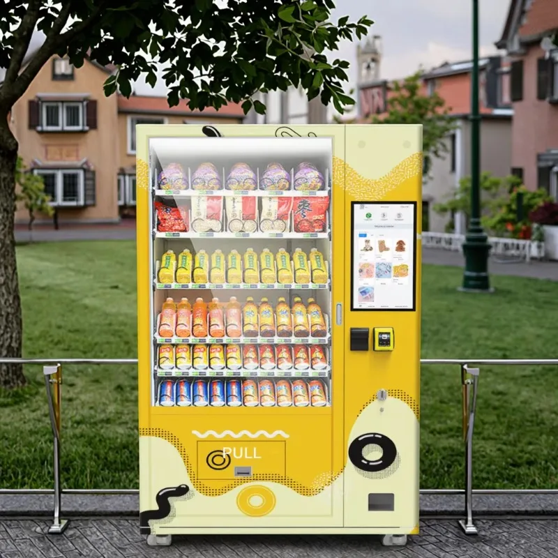 Vending Machine for Foods and Drinks  Vending Machine Touch Screen Vending Machine or Retail Items with Card and Cash