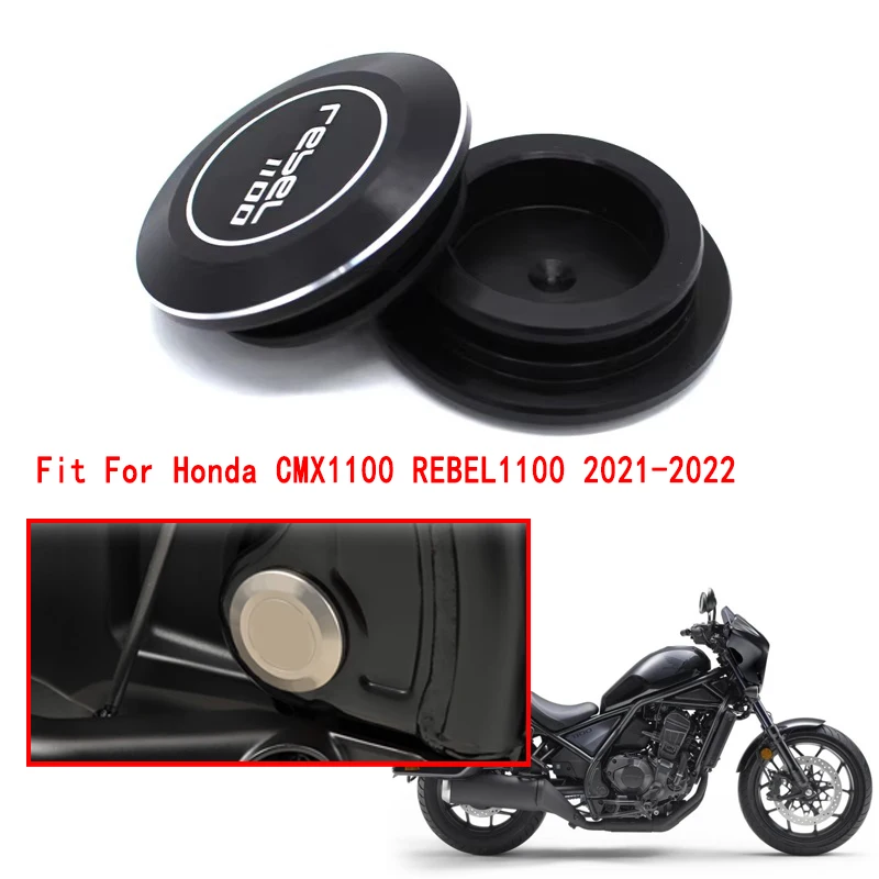 

2PCS Frame Cover Hole Plug Motorcycle Accessories Frame Hole Cap Plug Decoration Fit For Honda CMX1100 REBEL1100 rebel 1100 2021