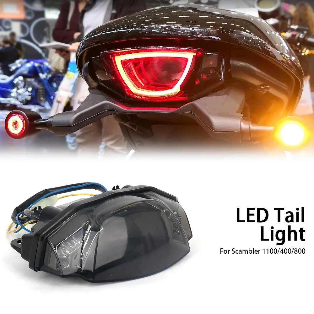 

New LED Turn Signal Light Motorcycle Accessories Indicator Lamp Brake lights For Ducati Scrambler 400 SCRAMBLER 800 1100