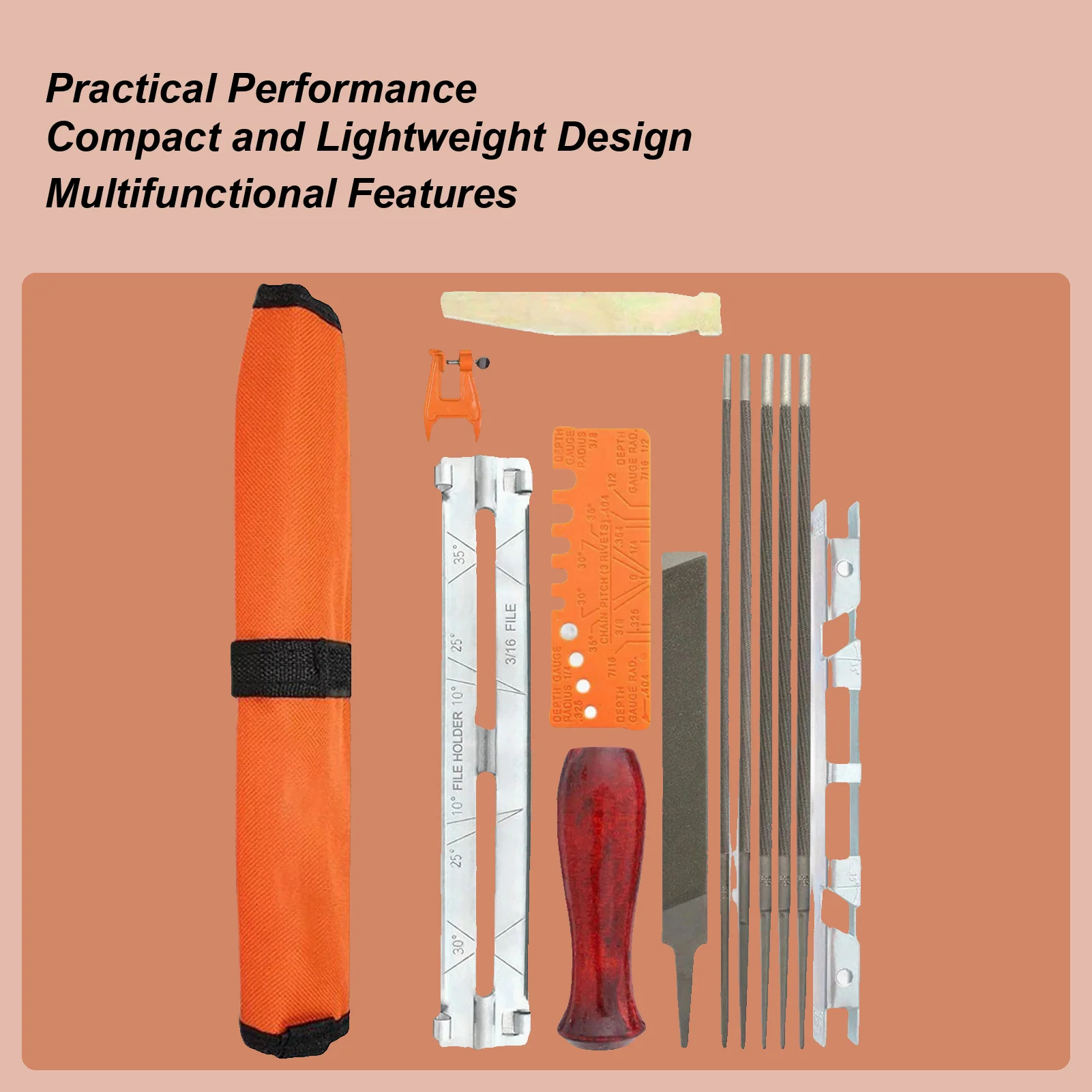 

Точилка для бензопилы, 14 шт., инструмент для заточки, шлифовальные станки, аксессуары для работы на открытом воздухе, обработка древесины, двор, ферма, подъездная дорога, патио