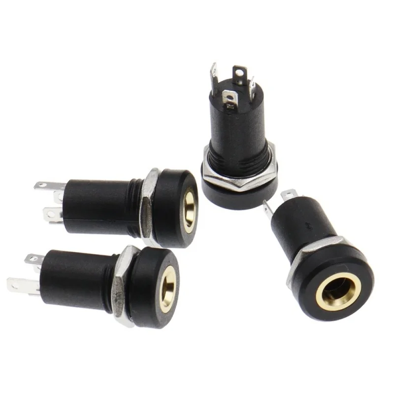 10pcs PJ-392 3.5MM Earphone socket Gold plating and nickel plating Audio and video socket Stereo 392A 3pin 4pin