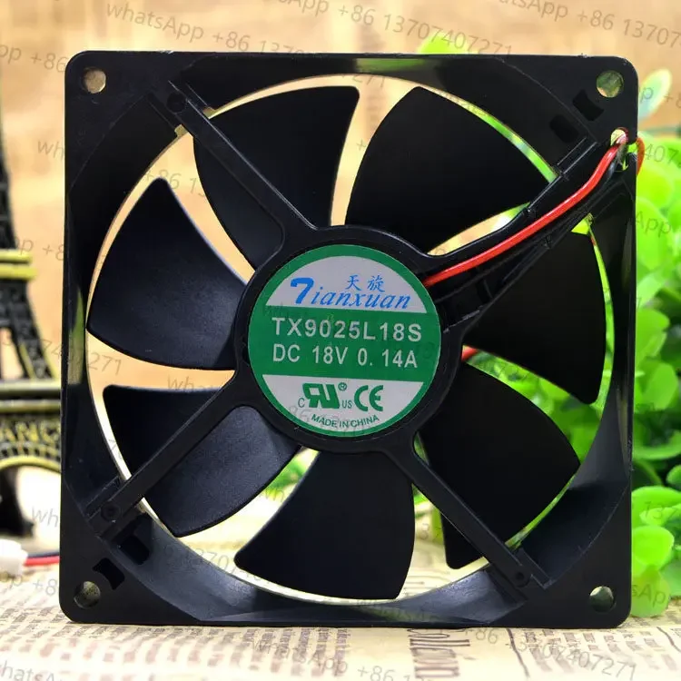 Original TX9025L18S 18V 0.14A 9CM 9025 Refrigerator Constant Temperature Cabinet Heat Dissipation Fan
