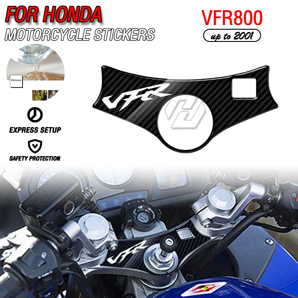 

Suitable for Honda VFR800 up to 2001, 3D carbon fiber exterior tripod protection sticker decoration modification