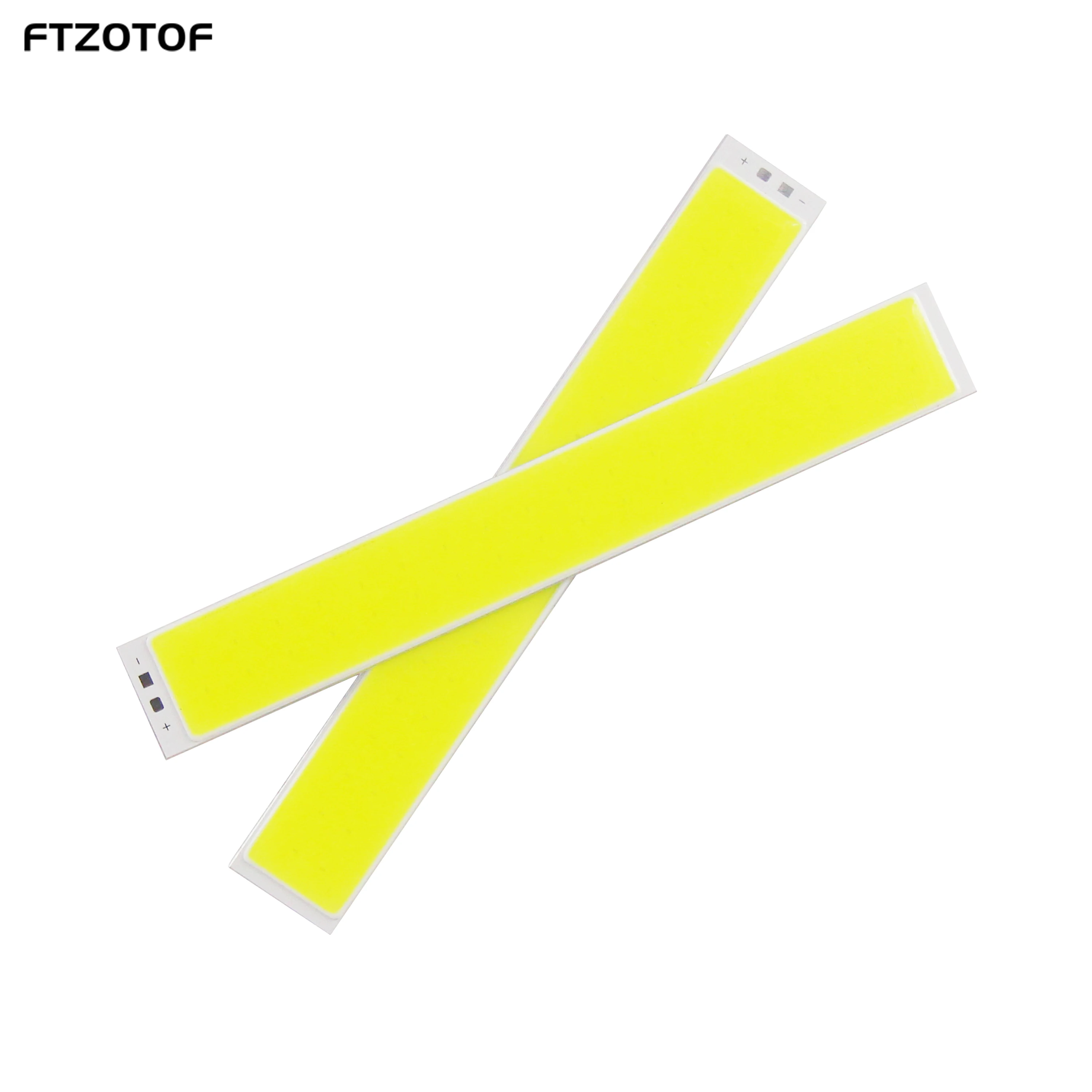 FTZOTOF LED 9V DC COB Chip Bulb 138*19mm Highlight Strip Lighting 9W Cool White 6500K 1000LM For Diy Work And Outdoor Lamp Tubes