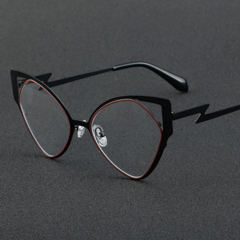 Metal eyeglasses 9016 Europe and the United States large frame personality exaggerated can be equipped with prescription glasses