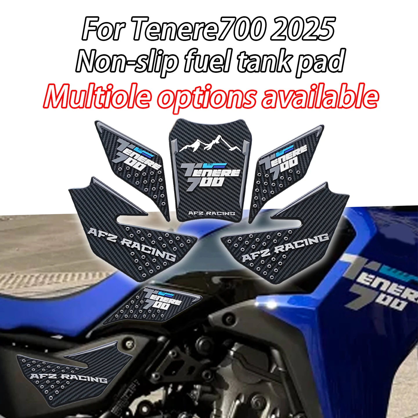 

Для Yamaha Tenere 700 T700 T7 2025 наклейки на мотоцикл резиновые накладки на бак тяговые накладки на бак боковая наклейка декоративная защитная наклейка