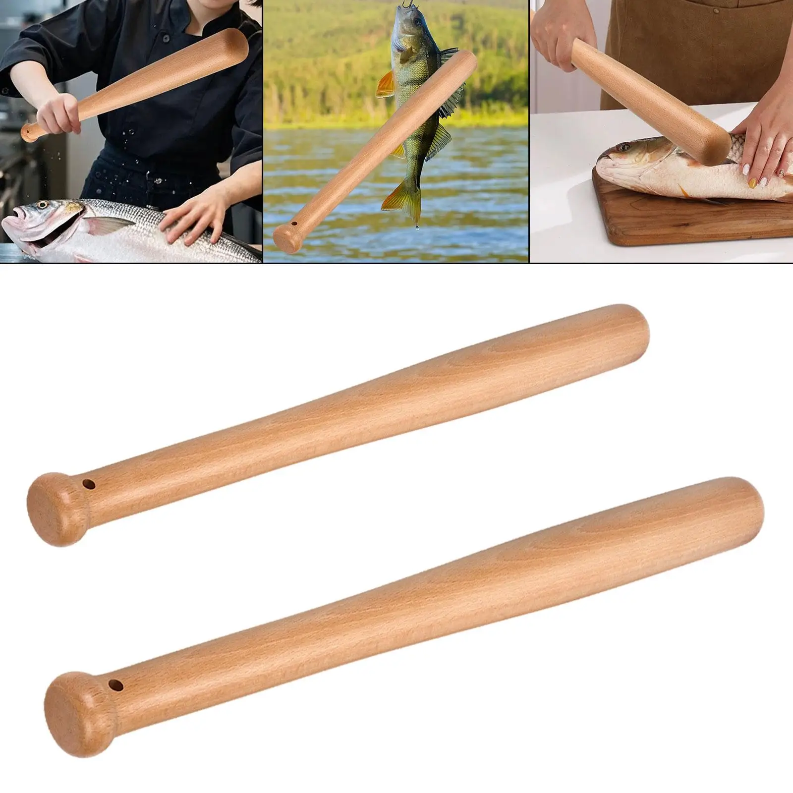 تدق الأسماك عصا المحمولة والعتاد لوازم المعدات مقبض مريح أداة الصيد الخفافيش لقارب الصيد المياه المالحة الأب الرجال النساء #3