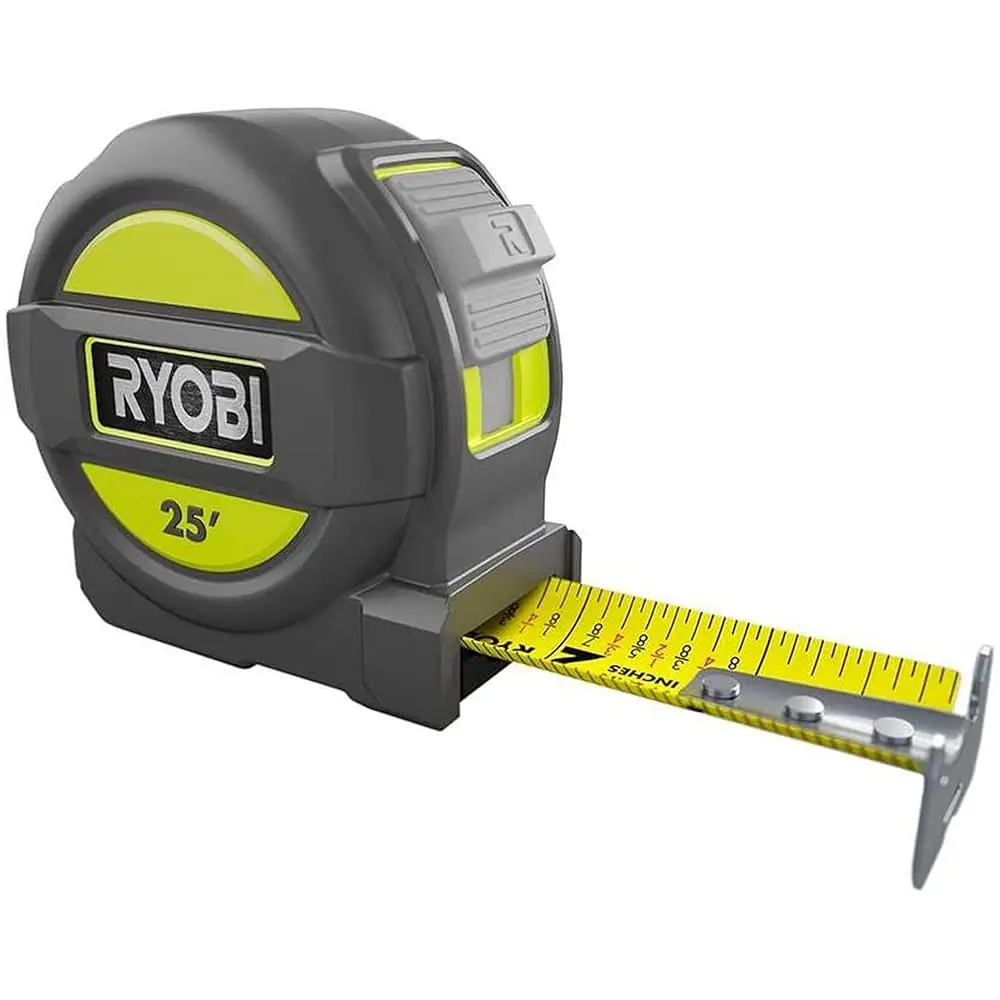 

Free Shipping- 25 ft. Tape Measure with Overmold and Wireform Belt Clip