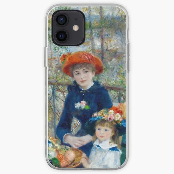 Pierre August Renoir The Two Sisters On  Phone Case Customizable for iPhone 11 12 13 14 Pro Max Mini 6 6S 7 8 Plus X XS XR Max