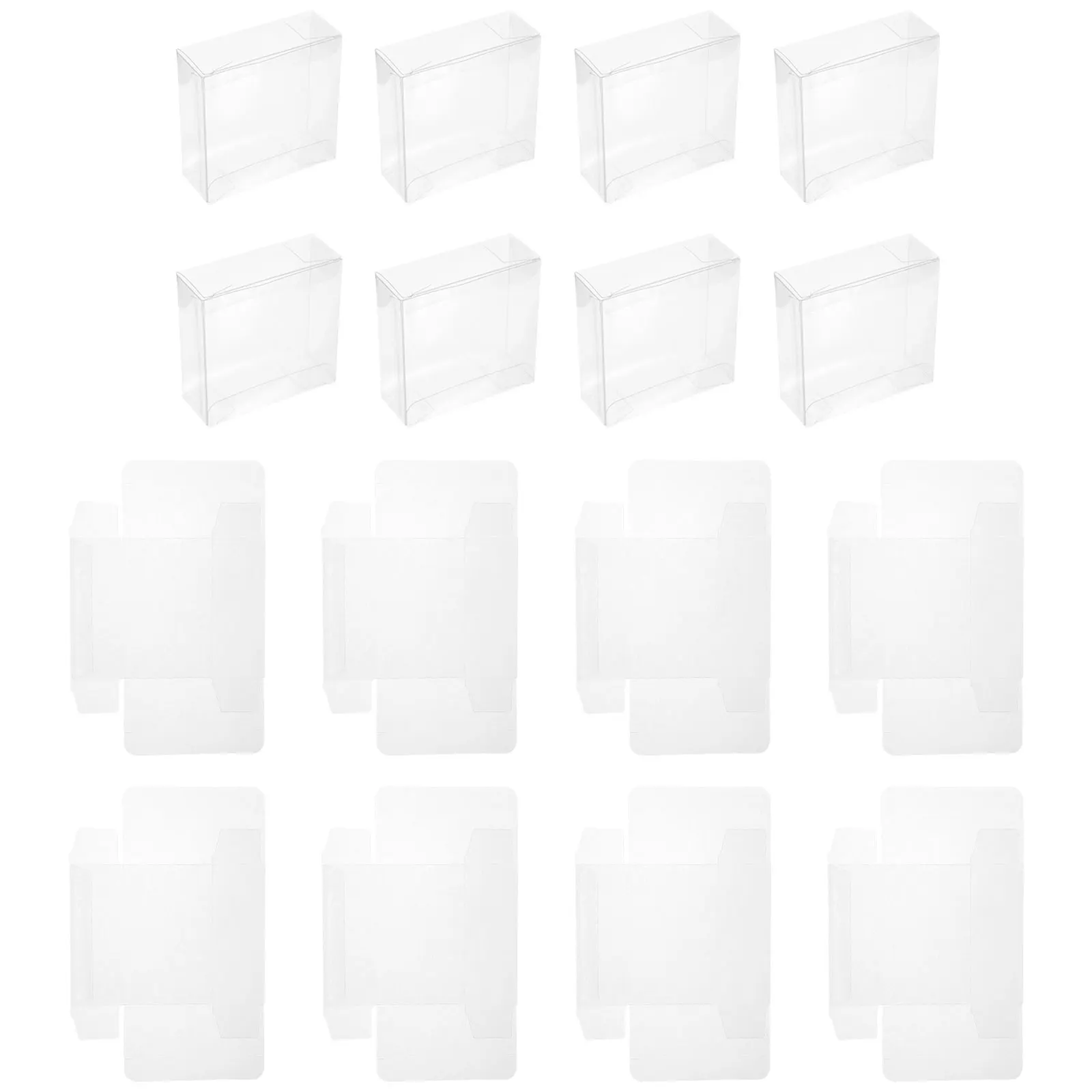 

50pcs Clear Plastic Boxes Transparent Gift Packaging Containers Treats Wrapping Candy Chocolate Favor Boxes Holidays