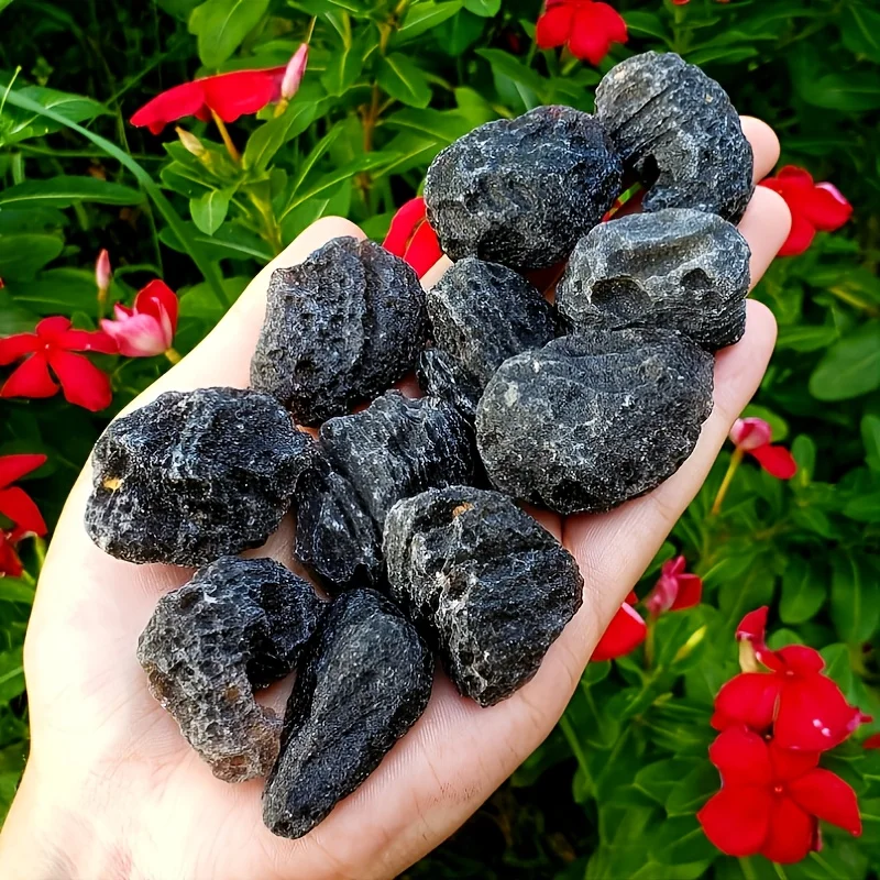 1pc Tektite Raw Meteorite Rock Crystal - Divine Fire Pearl Impact Debris,  For Collectors & Crystal Lovers - Unique Gift