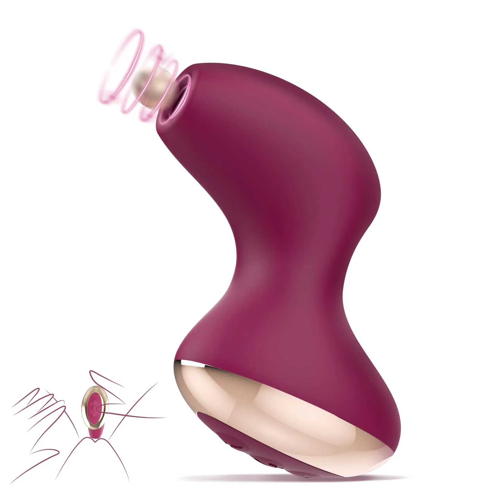 

Sucking Sex Toy, Low Noise Clitoral Vibrator with 5 Suction Modes and 5 Vibration Modes, Adult Sex Toy, 3 Suction Intensity, Cl