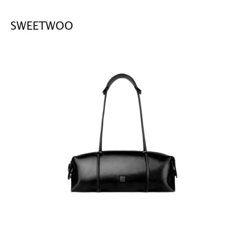 2026 Damen Boston Tasche aus PU-Leder mit Großer Kapazität im Kissen-Stil als Handtasche und Schultertasche