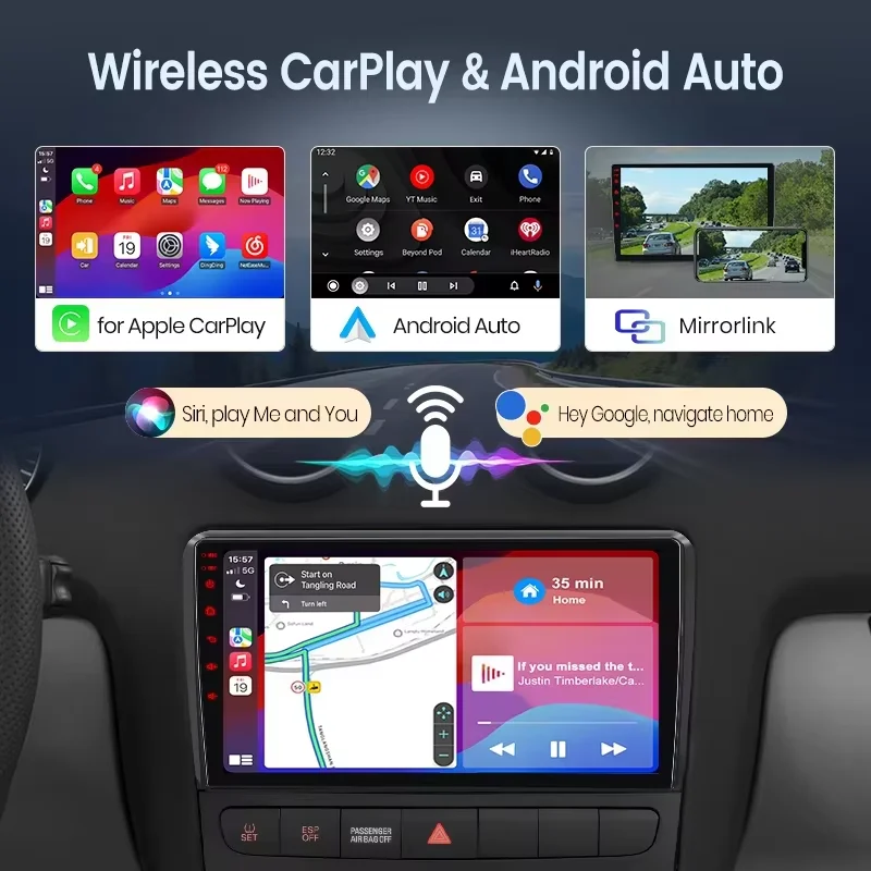 راديو سيارة Junsun 7 بوصة لألفا روميو ميتو 2008 2009 2010 2011 - 2019 CarPlay اللاسلكي أندرويد السيارات الوسائط المتعددة الذكية 4G