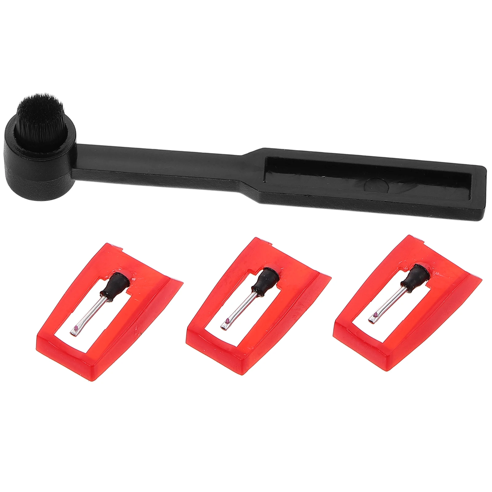 

1Set Phonograph Stylus Needle Kit for Vinyl Turntable Nonmagnetic Technology Includes Cleaning Brush Audio Accessory