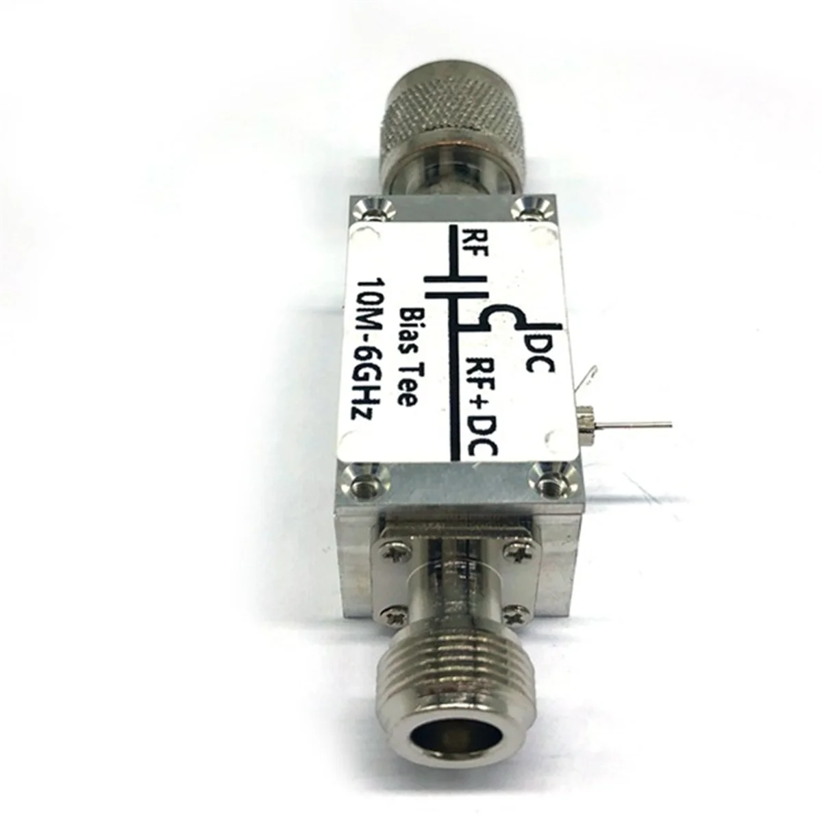 

AB54-RF Bias Bias Tee 10 MHz-6000 MHz 6G Hz Broadband Feeder RF Blocker Isolator and Head OF/ HAM Radio RTL SDR LNA