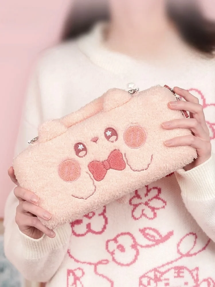 Suitable for switch oled/ns padded storage bag, cute rabbit ear portable anti-drop protection box