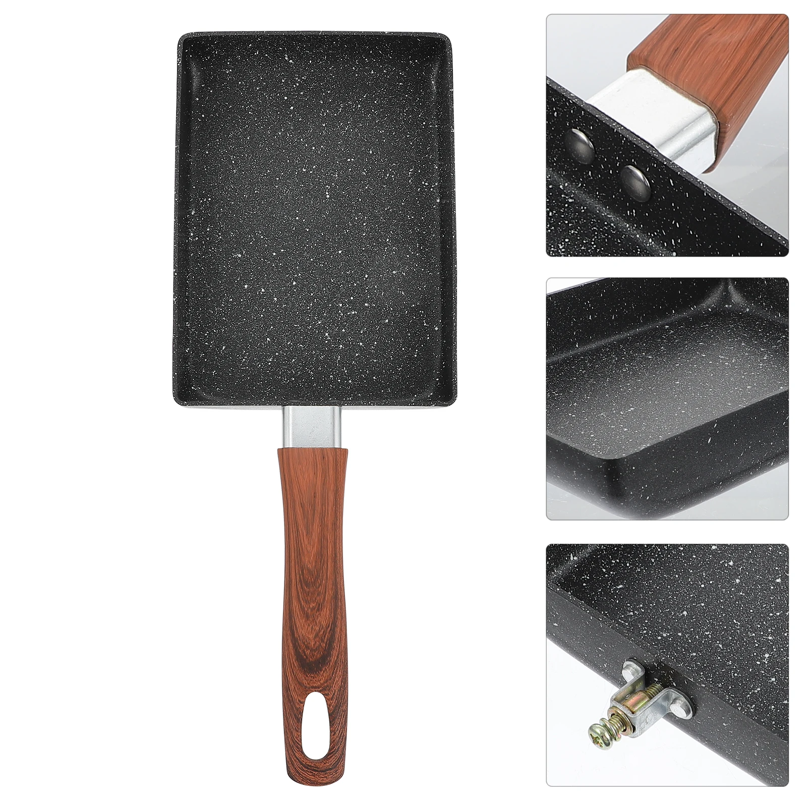 

Omelet Pan Healthy Induction Frying Cooking Pans Nonstick Breakfast Square Pancake Skillet Corn