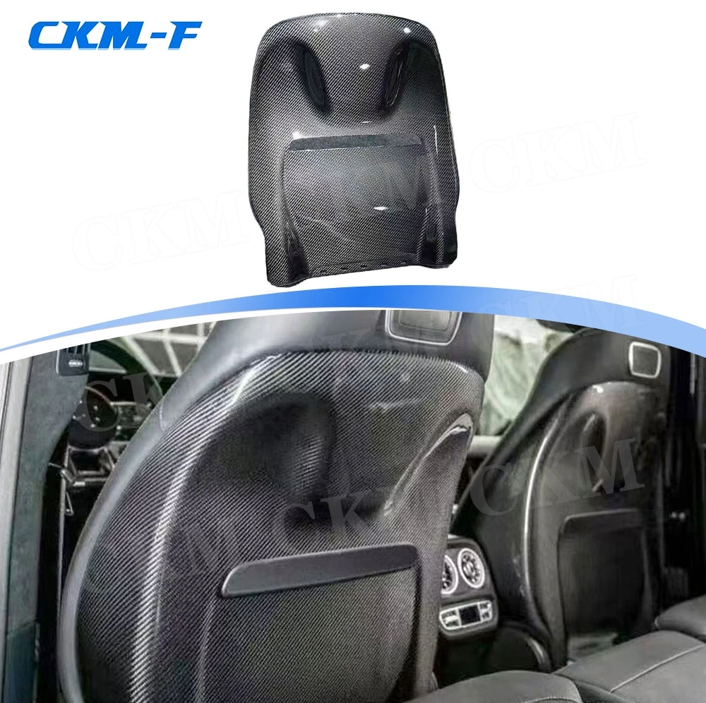 

for Benz W464 W463 G500 G63 2019+ 2PCS Carbon fiber Car Seat back Cover Trim FRP Seat backrest back panel Auto Bodykits