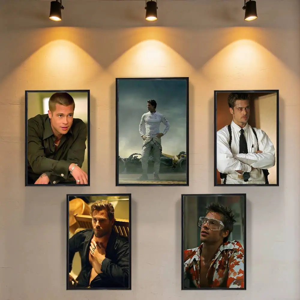 Pôster estiloso de Sonny Hayes Brad Pitt, arte em HD, à prova d'água, para casa, sala de estar, quarto, bar, decoração estética