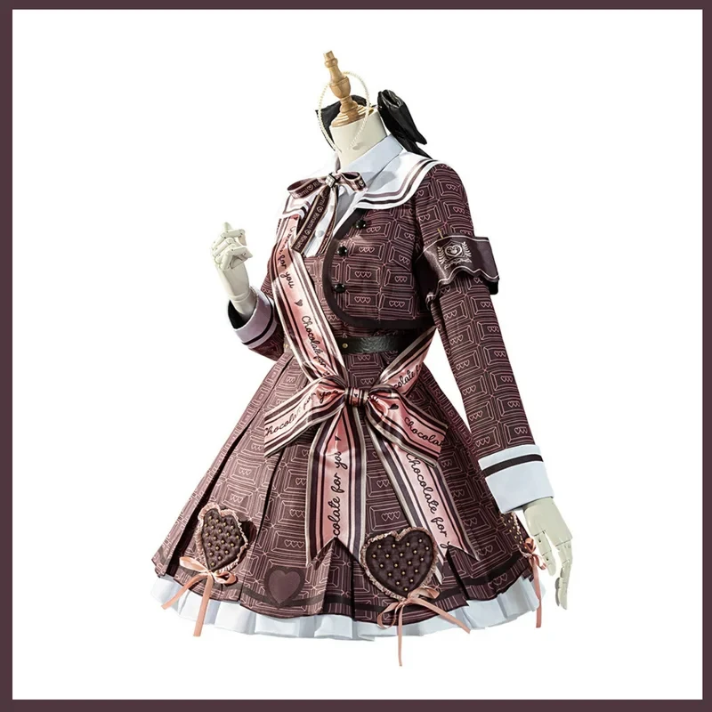 

s;3'c\5/b'Anime Game THE IDOLM@STER Himesaki Rinami Cosplay Costume Brown Lolita Skirt Coat Uniform Wig Woman Cute Bir3'f,6\b;8/