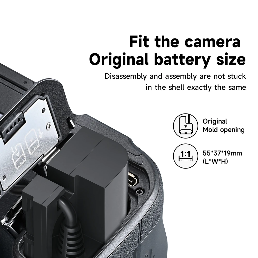 LP-E6 LP E6 E6N batería simulada, fuente de alimentación continua, Kit de adaptador de CA para Canon EOS 5DS R 5D Mark II 5D Mark III 6D 7D 70D 80D