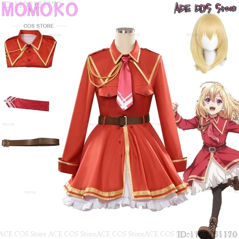 Jill Savelle Cosplay Costume Red Uniforms 2024 Anime The Do-Over Damsel Conquers the Dragon Emperor Halloween Comic-con Outfit