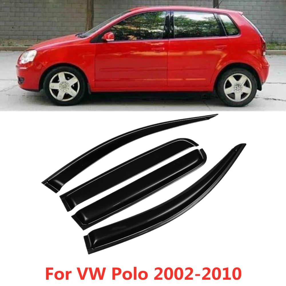 

For VW POLO 2002 2003 2004 2005 2006 2007 2008 2009 2010 Side Window Vent Visor Sun Rain Deflector Guard Awning Shelter Adhesive