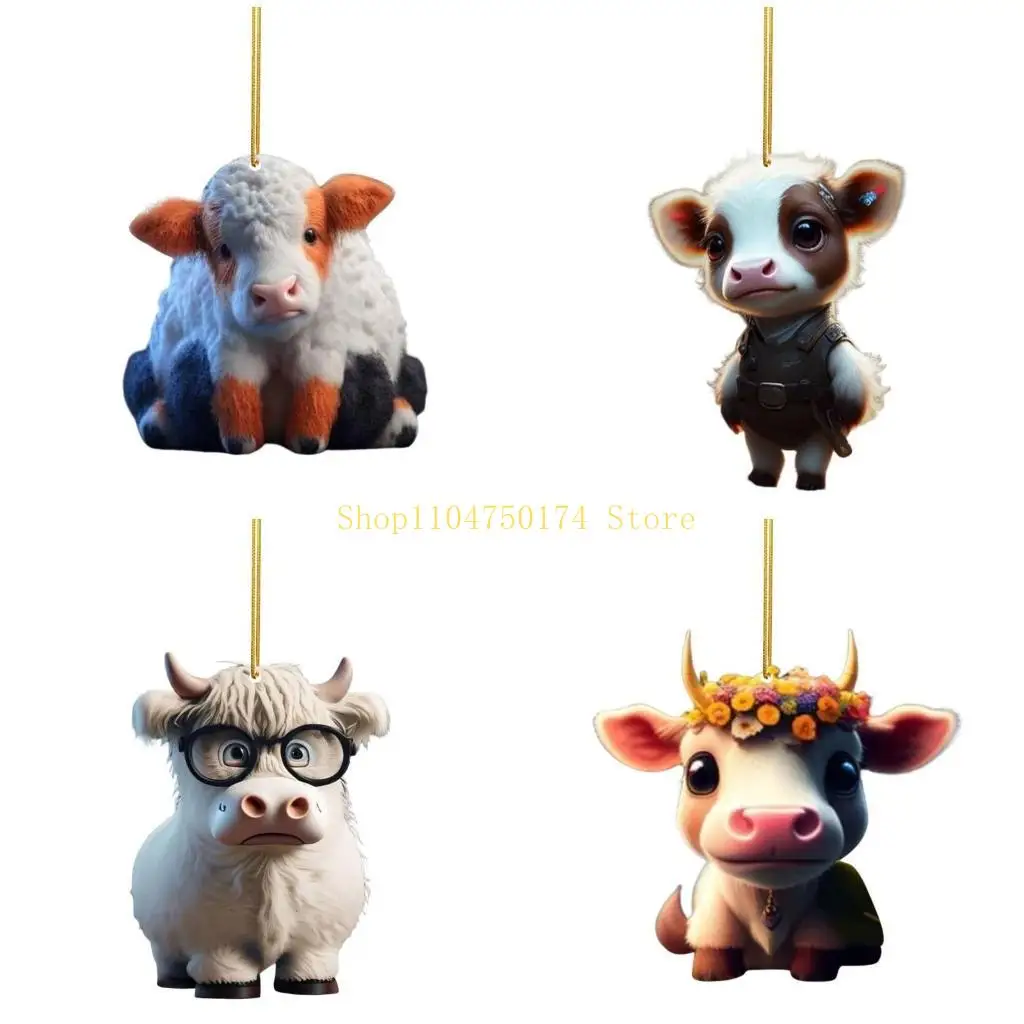 Fashion Cartoon Hanging Ornament Closet Door Handle Rearview Mirror Pendant top sale