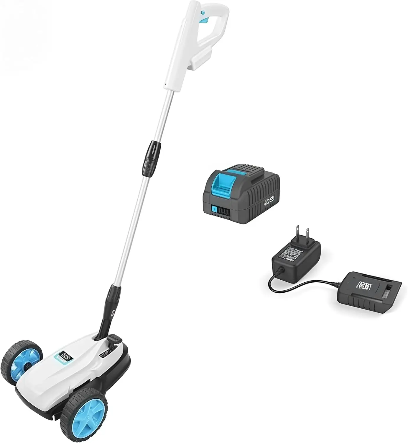 

9" Small Lawn Mower for Small Spaces, 40V 2Ah Battery & Charger, Ultra-Light Mini Cordless Lawn Mower with Brushless Motor