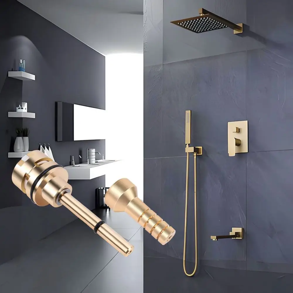 Brass Shower Diverter For RP71718 3 Function Non Shared Valve Core Replacement Bathroom Faucet Repair Accessories
