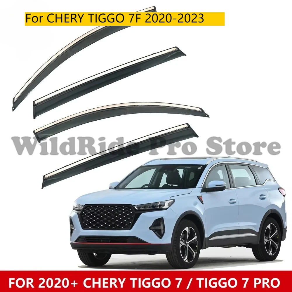 

CAR Door Visor WIND DEFLECTOR WINDOW VISORS VENT GUARD SUN RAIN PROTECTORS for CHERY TIGGO 7 2020-2023 WEATHER SHIELD