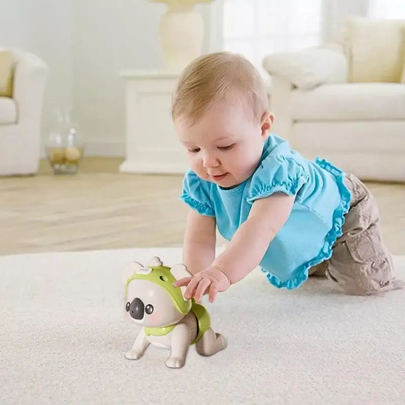 Juguete para gatear para niños, juguete para aprender a gatear con función de grabación, juguete de desarrollo sensorial, juguetes de aprendizaje temprano para cantar