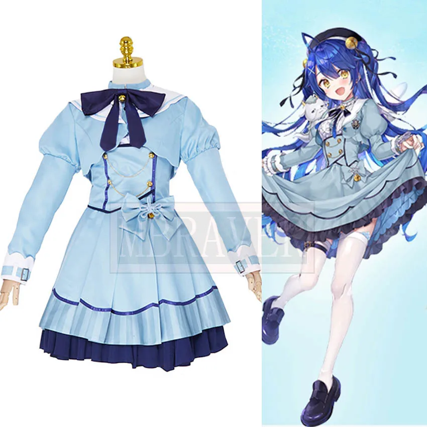 

Youtube Vtuber Hololive Amamiya Kokoro Uniform Christmas Halloween Cosplay Costume Custom-made Any Size