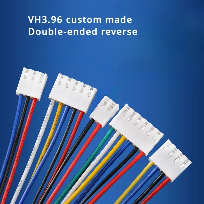 5PCS Vh3.96mm Customized Double-Headed Female to Female Reverse 20awg 4P line length 2m 3m 4m 5m 6m 7m 8m 9m 10m 11m