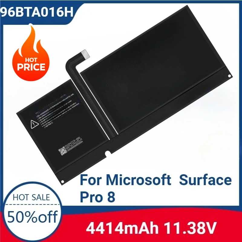 

For 96BTA016H 11.38V 50.2WH DYNC01 High-quality Laptop Battery for Microsoft Surface Pro 8 1982 1983 Series Tablet 96BTA015H