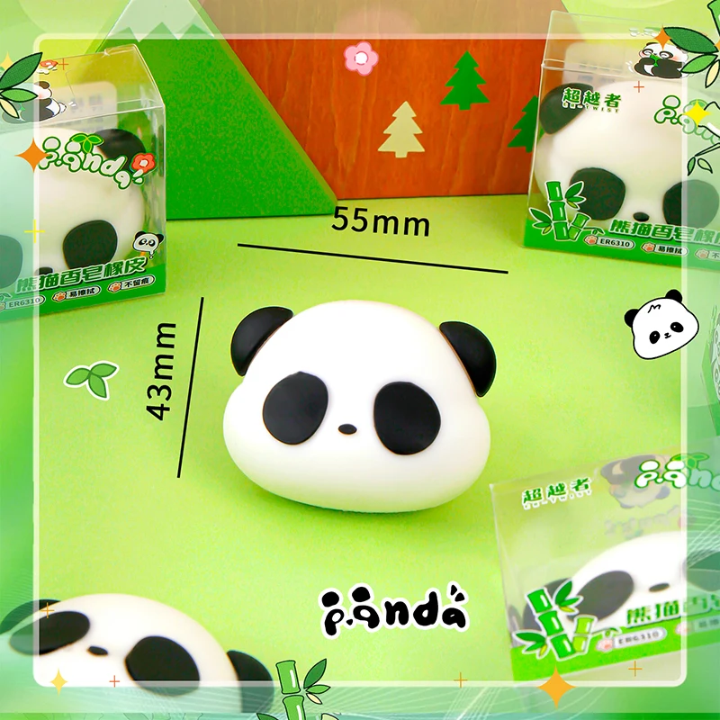 Kawaii Stationery items Aesthetic stationery supplies back to school acsesories panda Eraser drawing rubber cute things