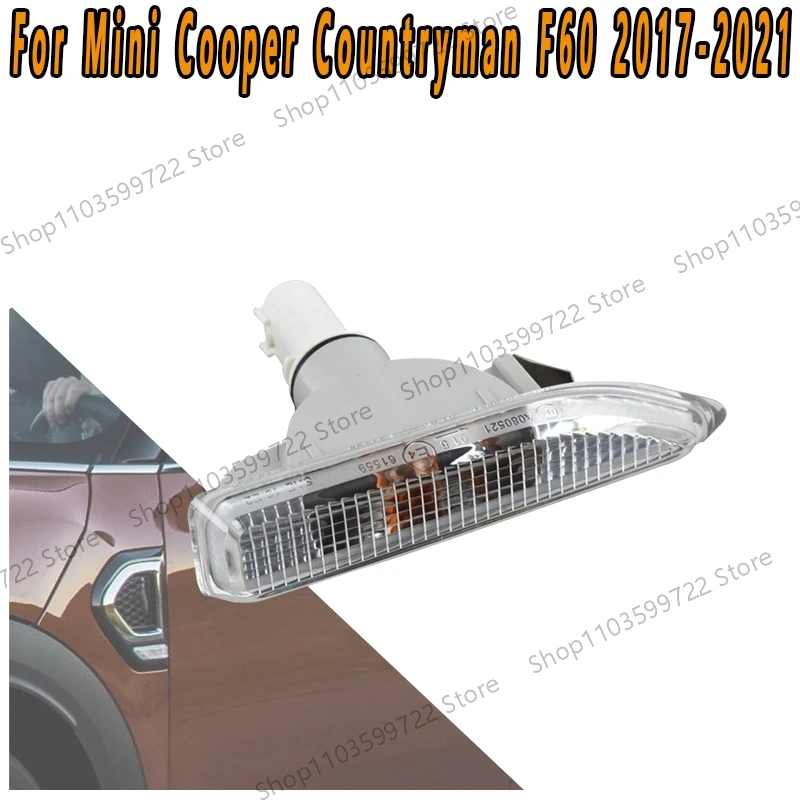 

For Mini Cooper Countryman F60 2017 2018 2019-2021 Fender Light Front Bumper Turning Flashing Light Warning Light Side Light
