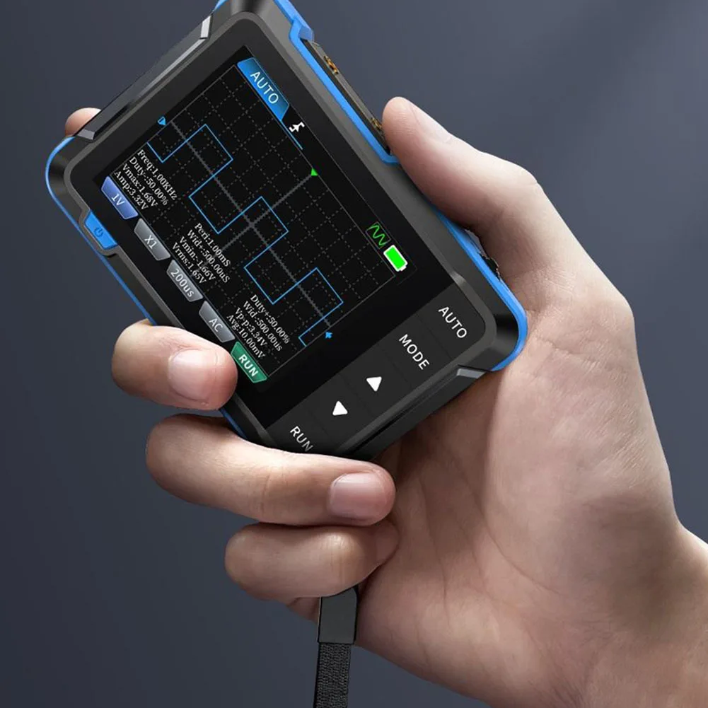 

Portable Digital Oscilloscope Tool Battery Powered Signal Measurement 100g DSO153 5MS s Sampling Rate Field Work