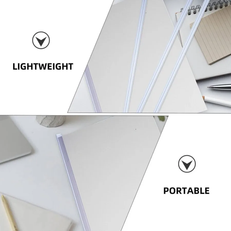 30 قطعة من مجلدات الشرائح البلاستيكية قضبان ربط للتقرير وتنظيم المستندات سهلة الاستخدام مقاطع تجليد الكتب آمنة أوراق فضفاضة B