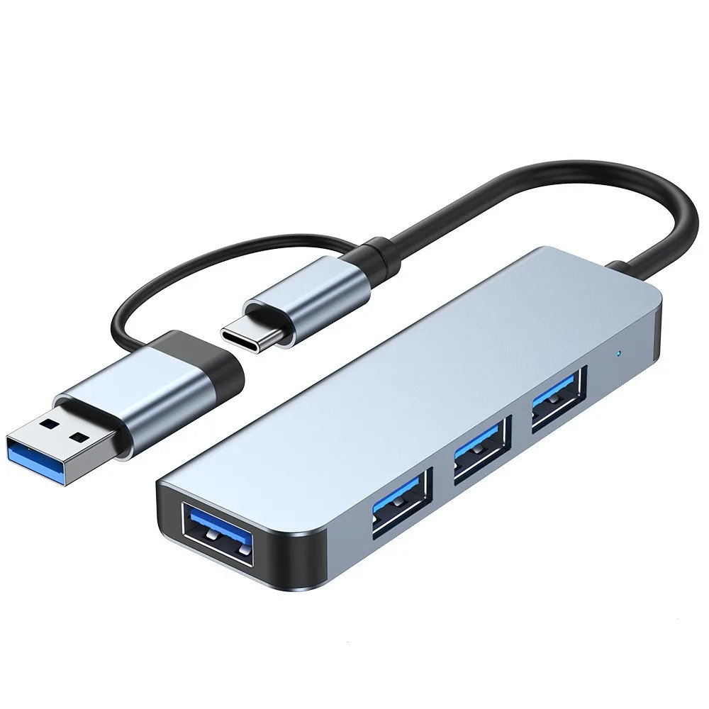 2 in 4 Port USB C Expander USB 3 Hub Type C Splitter Type C Dock Multiport Adapter USB Expander for Xiaomi Phone Tablet