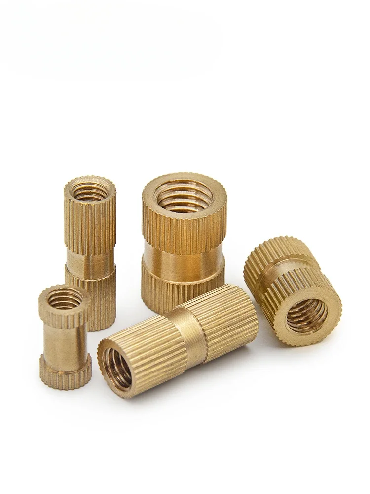 

2000pcs M2 M2.5 M3 Copper Inserts Brass Double Pass Knurl Nut Injection Embedded Fastener Sert 3-15mm