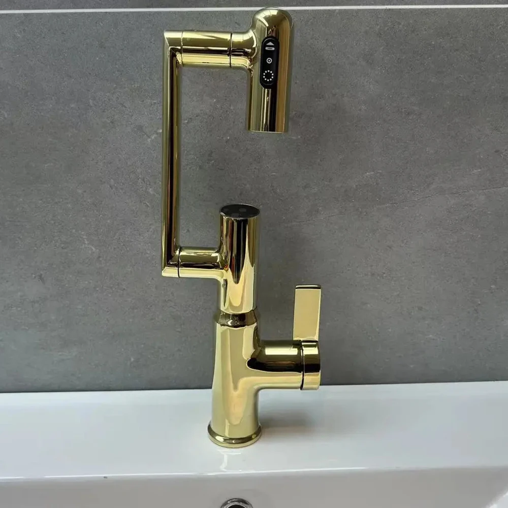 Rotating Faucet With Digital Display High Pressure Faucet Replacement For Bathtubs Baths