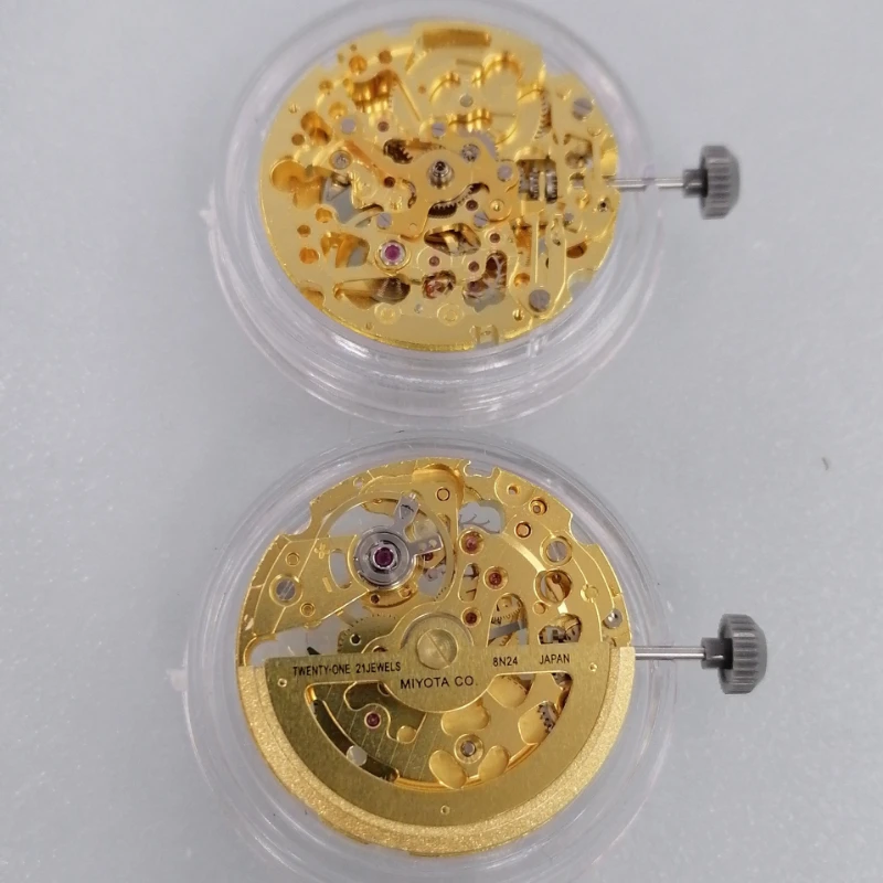 Miyoda watch accessories movement 8N24 movement automatic mechanical movement gold machine hollow three needles