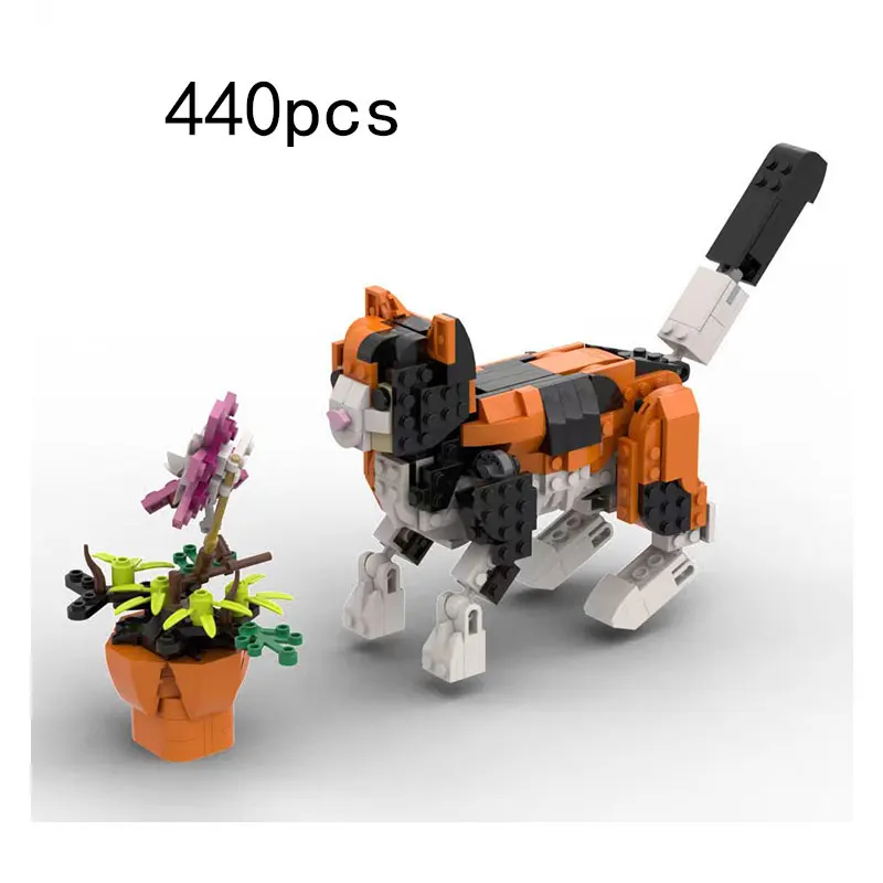 

Новый продукт MOC-232736 440 шт. мелкие частицы строительный блок животное кошка модель игрушка подарок орнамент