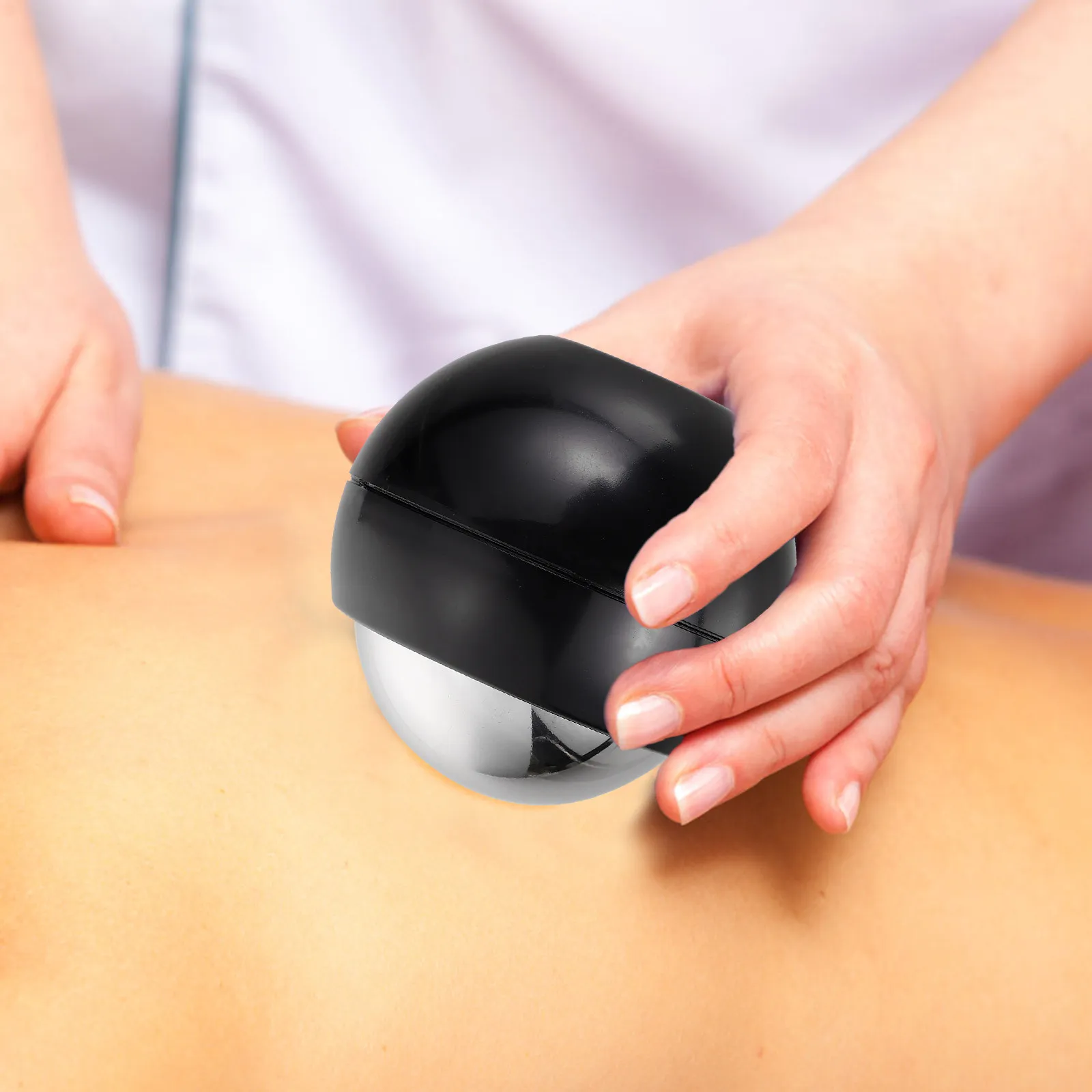 

Ручной массажный ролик для тела из нержавеющей стали: холодная и горячая терапия, снятие мышечного напряжения, портативный, для фитнеса и йоги