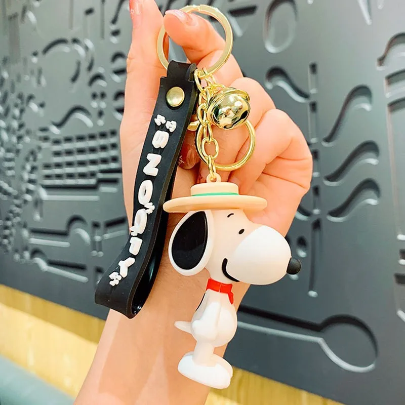 New Snoopy Charlie Cartoon Anime Keychain Bag Pendant Keychain Accessories Schoolbag Cute Decoration Kids Birthday Gifts