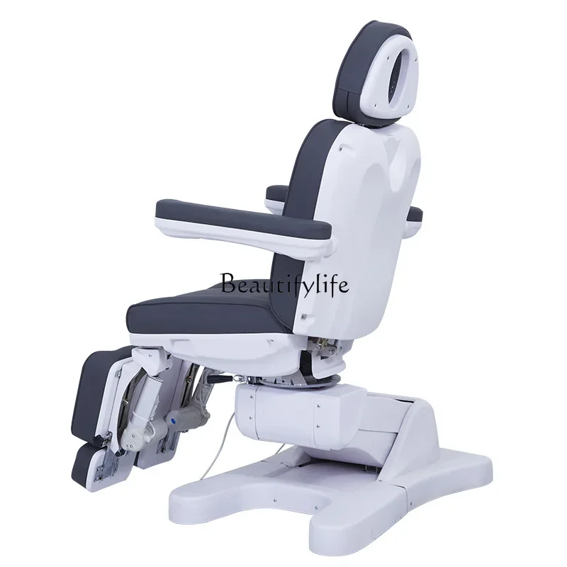 Electric Multifunctional Facial Bed Rotating Tattoo Chair Split Leg Lifting Beauty Chair