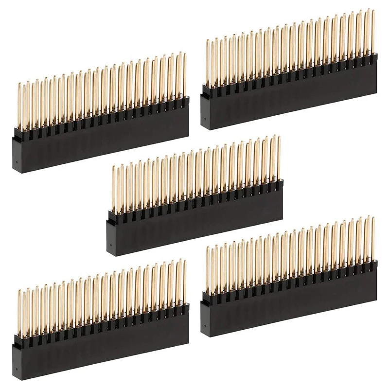 2X20 Pins Stacking Header for Raspberry Pi A+/Model B+/2/3/4 (Pack of 5)_N22R