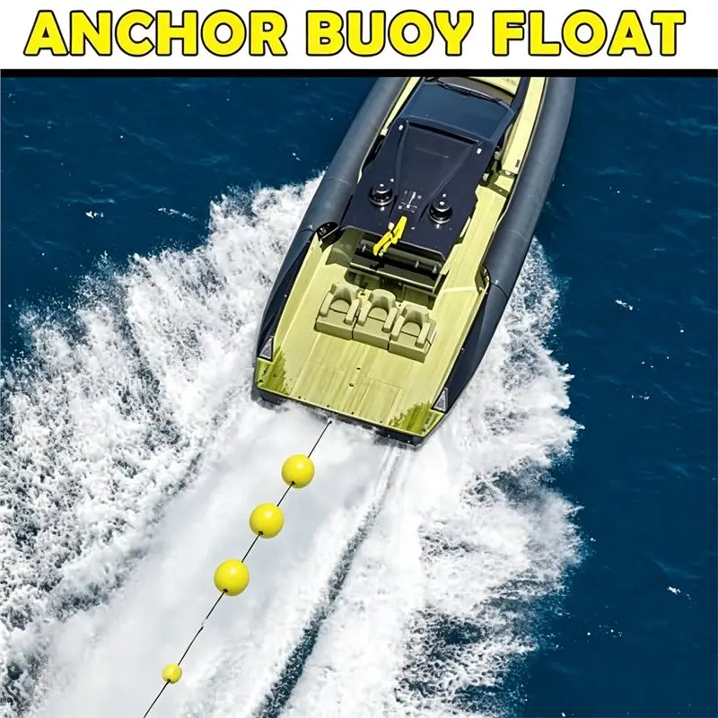 RTENTE-Anchor Buoy Float 4 Pcs Buoy Float Marker Includes Bungee Cord& Clip For Pool For Marine Fishing Boat,Water Ski Ropes view 2
